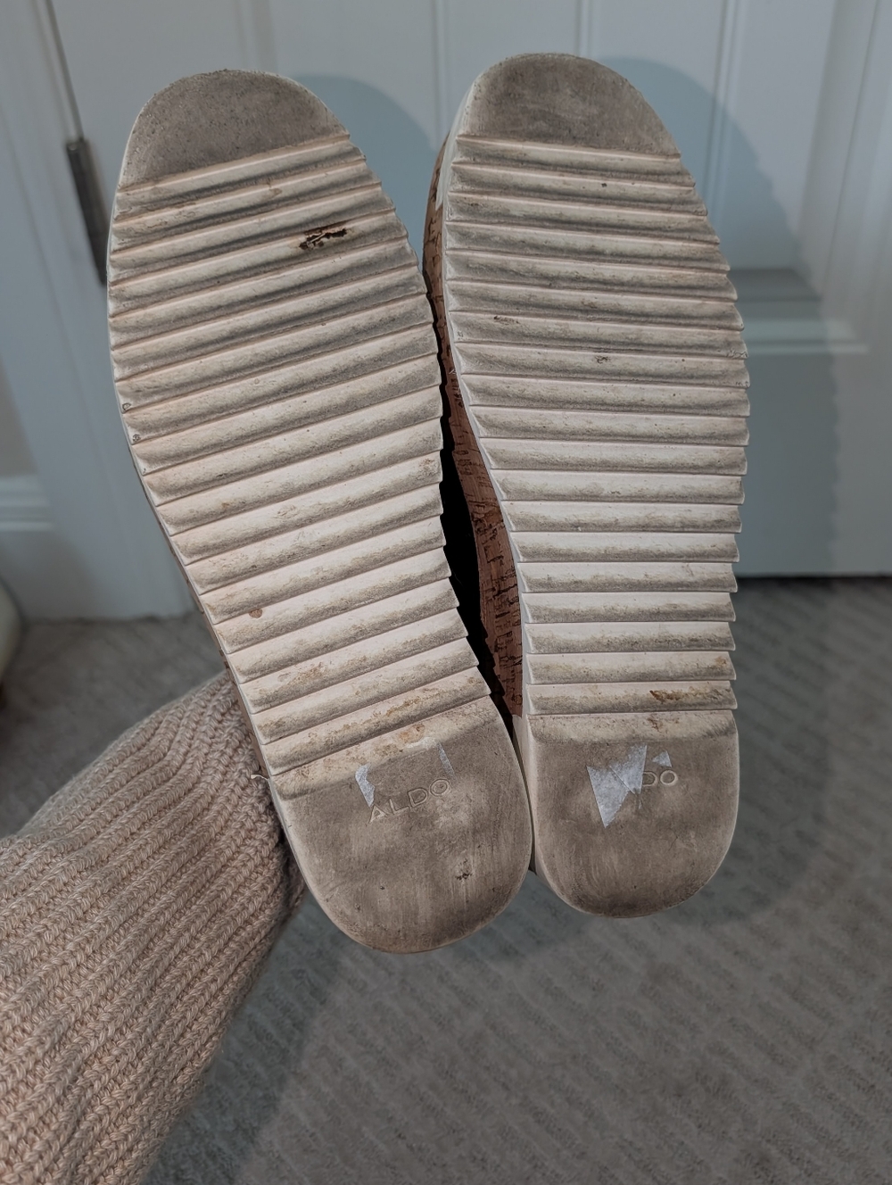 Aldo‎ Black Leather Heeled Oxfords Size 7 - Picture 6 of 6